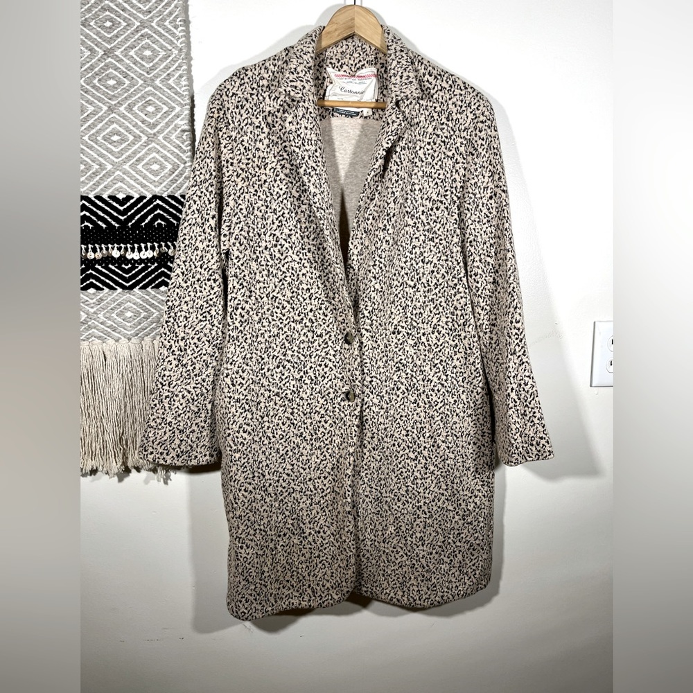 Anthropologie leopard print cardigan jacket